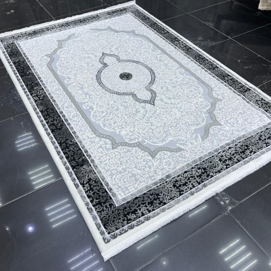 Turkish Victoria carpet 9196 black color size 150*220