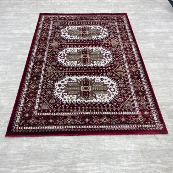 Modern Turkish diamond carpets 10940A red size 80*150