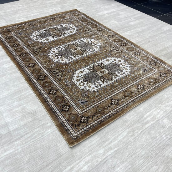 Modern Turkish diamond carpets 10940A Light brown size 100*300