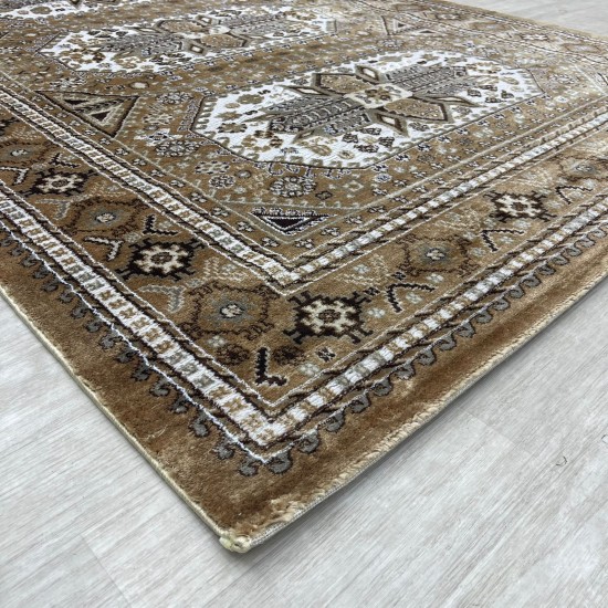 Modern Turkish diamond carpets 10940A Light brown size 100*300