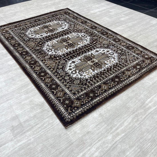 Modern Turkish diamond carpets 10940A Brown size 300*400