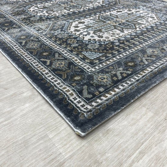 Modern Turkish diamond carpets 10940A gray size 100*300