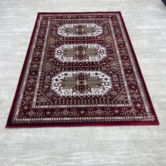 Modern Turkish diamond carpets 10940A red size 80*150