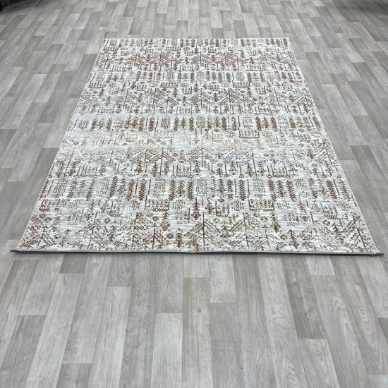 Modern Turkish diamond carpets 35005A cream orange 200*300