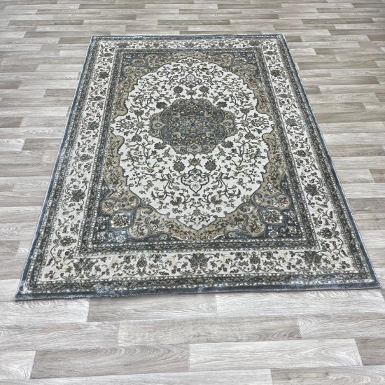 Turkish Diamond Carpet 10873A gray color size 150*220