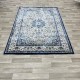Turkish Diamond Carpet 10873A navy blue color size 150*220