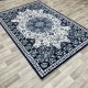 Turkish Diamond Carpet 10872A navy blue color size 150*220