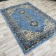 Turkish Diamond Carpet 10870A cyan color size 150*220