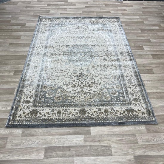 Turkish Diamond Carpet 10873A gray color size 150*220
