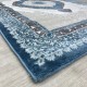 Modern diamond carpets B066 cyan size 100*200