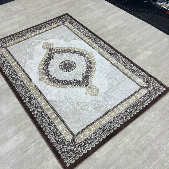 Modern diamond carpets B066 Brown size 80*150