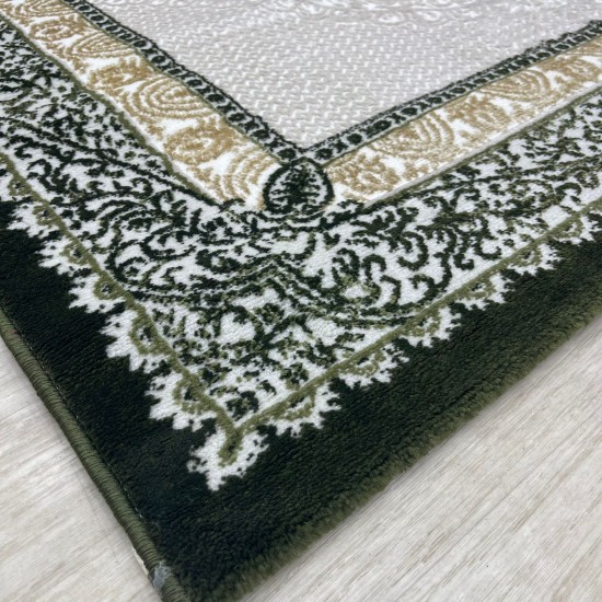 Modern diamond carpets B066 green size 100*200