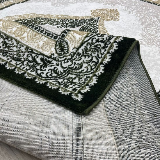 Modern diamond carpets B066 green size 100*200