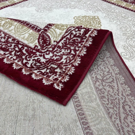 Modern diamond carpets B066 red size 100*200