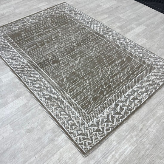 Modern Turkish Diamond Carpets 10933A Vison Vison 100*200