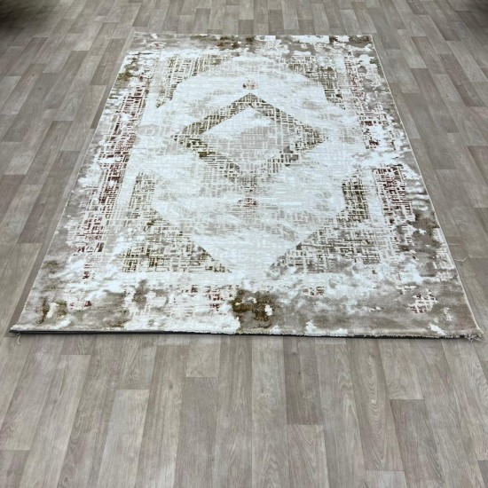 Modern Turkish Diamond Carpets 30009A Cream Orange 150*220