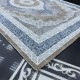 Modern Turkish diamond carpet 30055B gray blue 100*300