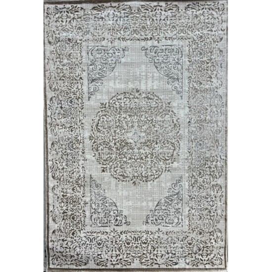 Modern Turkish carpet diamond 35007A beige vison size 150*220