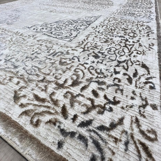 Modern Turkish diamond carpets 35007A cream beige 150*220