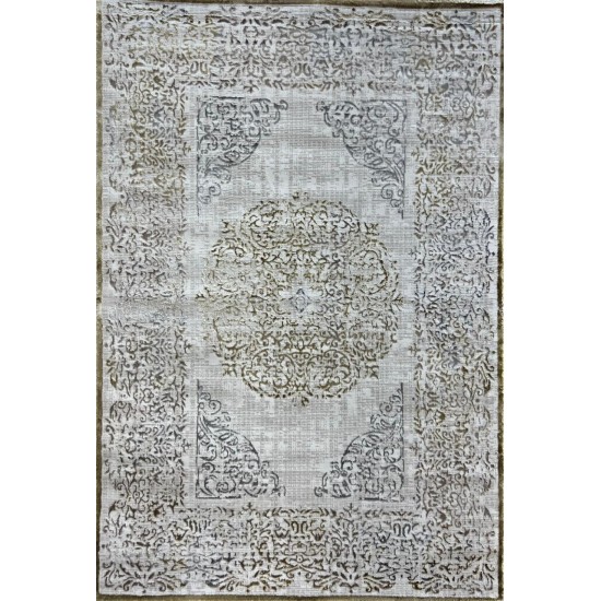 Modern Turkish diamond carpets 35007A golden beige 200*300