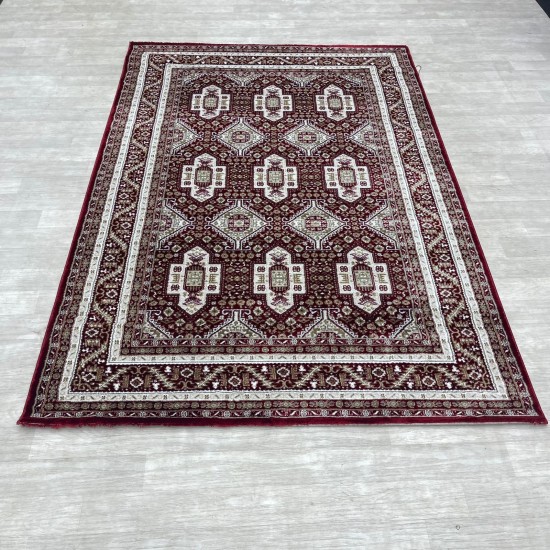 Turkish classic diamond carpet 10939A red color size 200*300