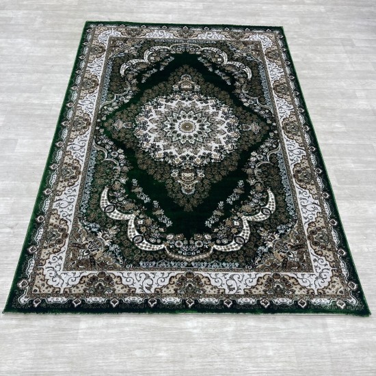 Turkish classic diamond carpet 10941A green color size 300*400