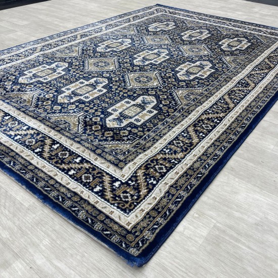 Turkish classic diamond carpet 10939A Navy color size 300*400