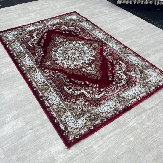 Almas Classic Turkish Carpet 10941A red color size 80*150