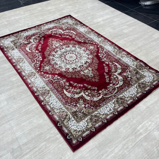 Almas Classic Turkish Carpet 10941A red color size 80*150