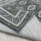 Turkish classic diamond carpet 10939A gray color size 50*80