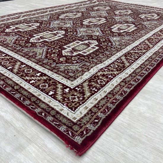 Turkish classic diamond carpet 10939A red color size 250*350