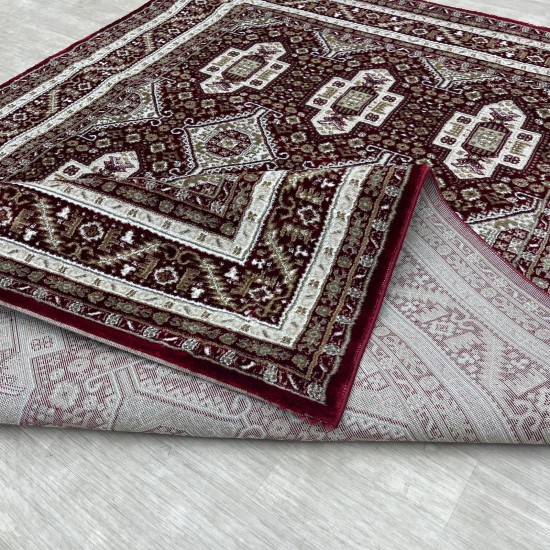 Turkish classic diamond carpet 10939A red color size 200*300