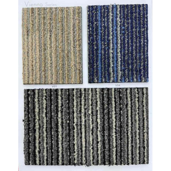 Vienna office carpet tiles in 3 different colors