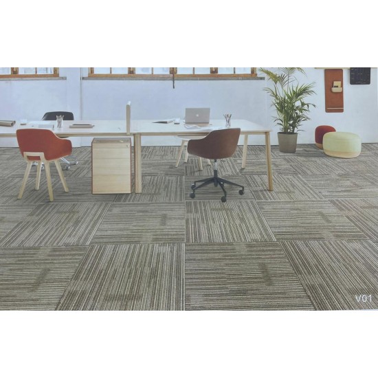 Office carpet tiles calculated per square meter 100*100 Vienna in 3 different colors