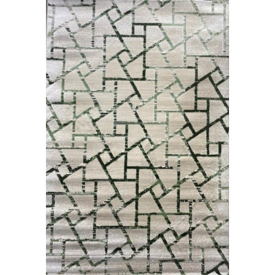 Turkish rugs platinum-084 beige with green