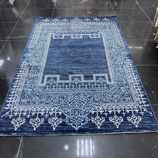 Turkish Muscle Carpet 239 Dark blue