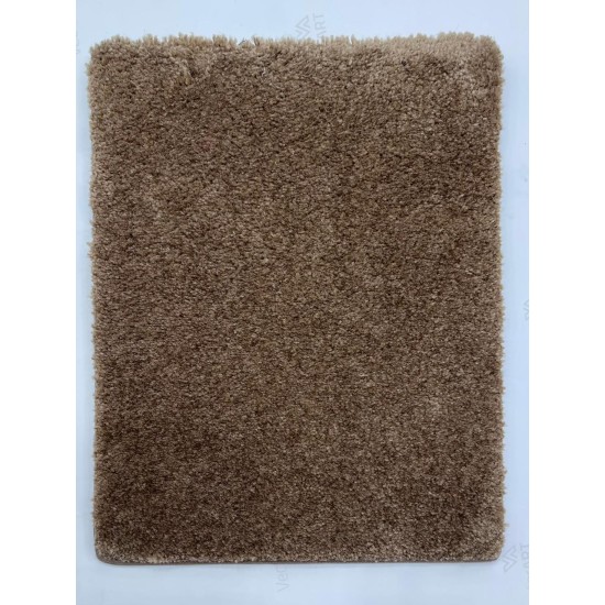 Plain thick diamond carpeting excellent quality suitable for all rooms brown color N532