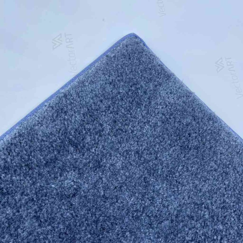 Plain thick diamond carpeting of excellent quality suitable for all rooms blue color N505
