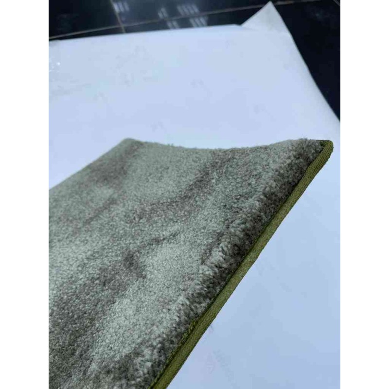 Plain thick diamond carpeting excellent quality suitable for all rooms light green color N537