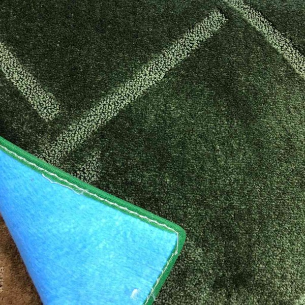 Plain green carpet