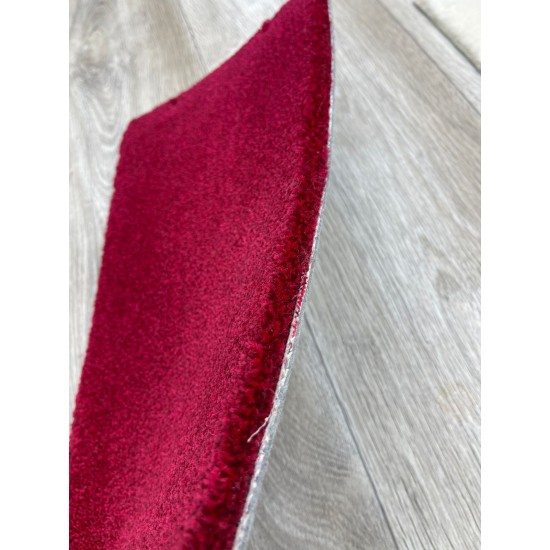 Sarah carpet plain 6 red, measured in square meters, 100*100