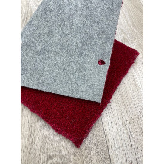 Sarah carpet plain 6 red, measured in square meters, 100*100