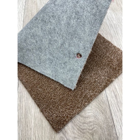 Sarah carpet plain 5 brown, measured in square meters, 100*100