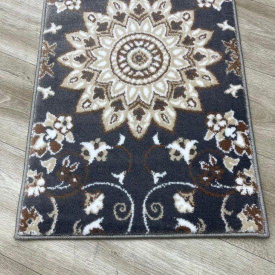 Turkish classic carpeting 35001, gray, size per square meter, 100*100