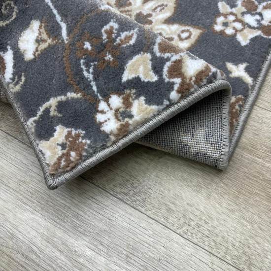 Turkish classic carpeting 35001, gray, size per square meter, 100*100