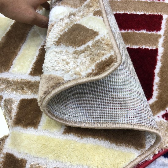 Turkish wedding carpet 9465 light brown with beige