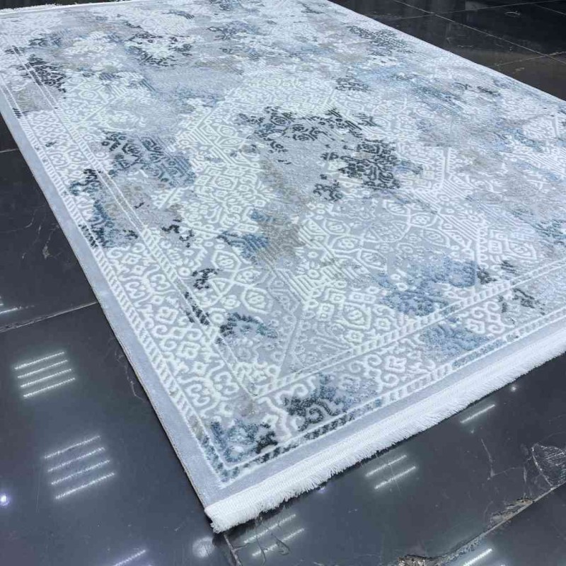 سجاد فكتوريا تركي 9195 لون ازرق مقاس 100*300