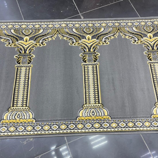 National Mihrab prayer rug SC116 grey size 120*470 cm