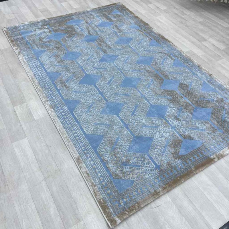 Turkish Vista carpet 7851D cyan size 120*170