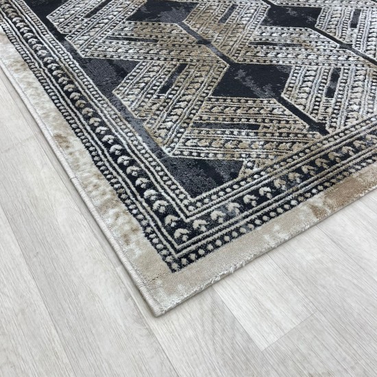 Vista Turkish Carpet 7851D Black Size 120*170